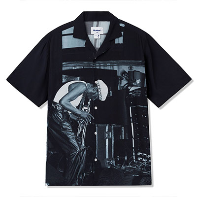 Butter Goods(バターグッズ)/ Savoy Rayon S/S Shirt -BLACK-