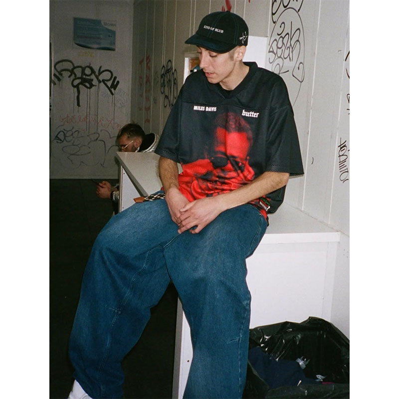 Butter Goods(バターグッズ)/ Round About Midnight Jersey -BLACK-