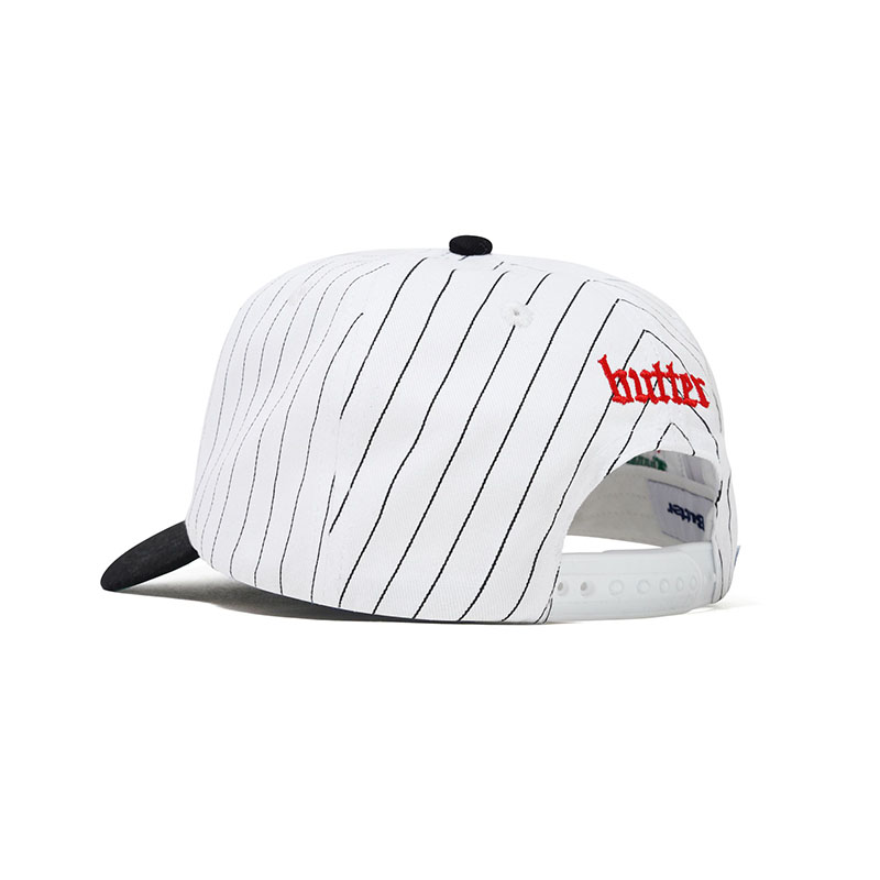 Butter Goods(バターグッズ)/ Thanks 6 Panel Cap -WHITE×BLACK-