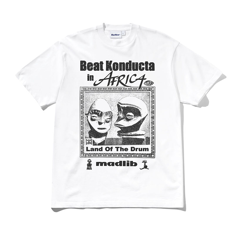 Butter Goods(バターグッズ)/ Africa Tee -WHITE-