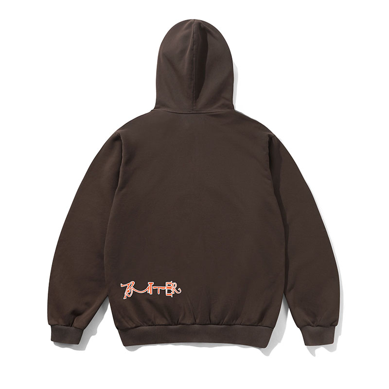 Butter Goods(バターグッズ)/ Beat Konducta Zip-Thru Hood -BROWN-
