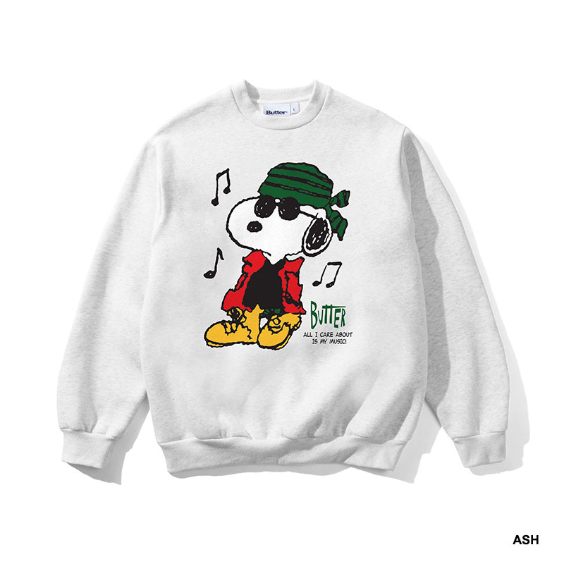 Butter Goods(バターグッズ)/ Music Crewneck -2.COLOR-
