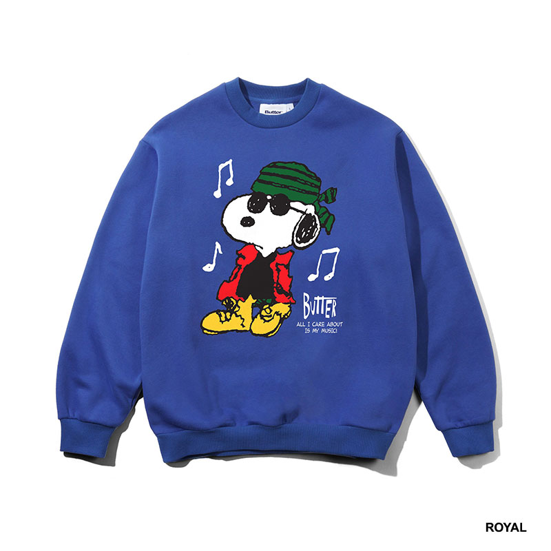 Butter Goods(バターグッズ)/ Music Crewneck -2.COLOR-
