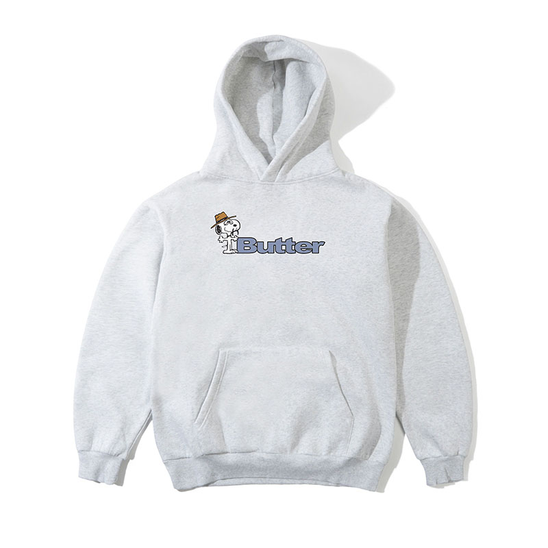 Butter Goods(バターグッズ)/ Spike Logo Pullover Hood -ASH-