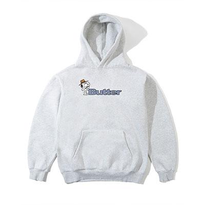 Butter Goods(バターグッズ)/ Spike Logo Pullover Hood -ASH-