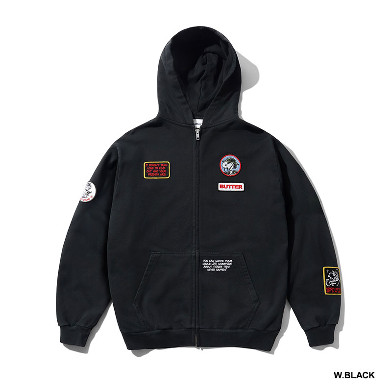 Butter Goods(バターグッズ)/ Patches Zip-Thru Hood -2.COLOR-