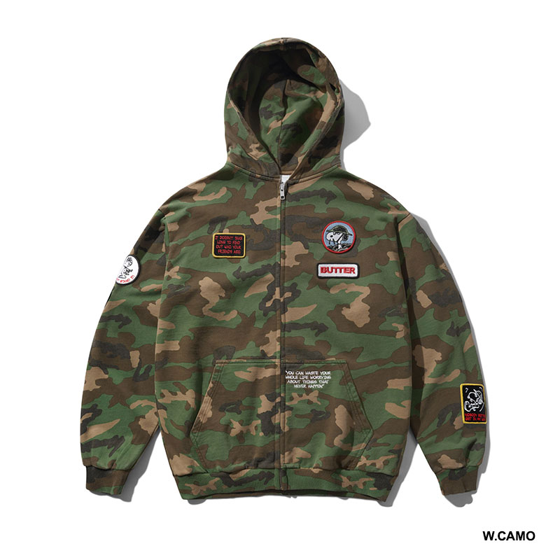 Butter Goods(バターグッズ)/ Patches Zip-Thru Hood -2.COLOR-
