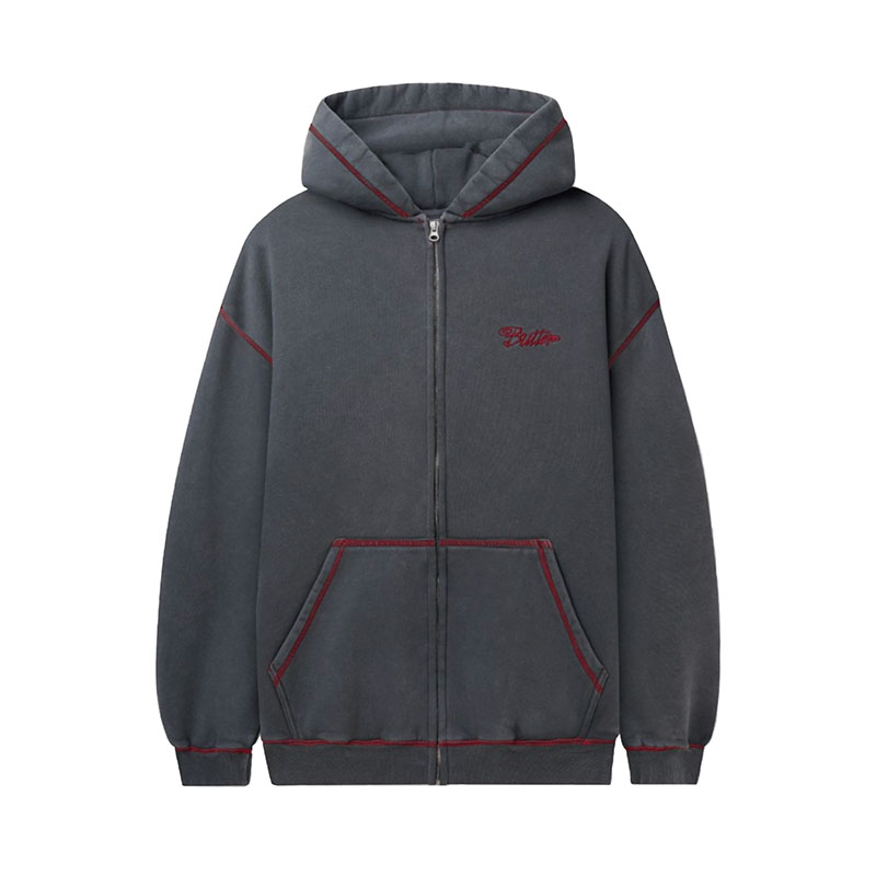 Butter Goods(バターグッズ)/ Jive Zip-Thru Hood -3.COLOR-(W.BLACK)