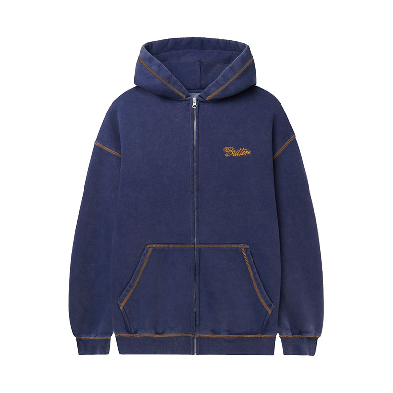 Butter Goods(バターグッズ)/ Jive Zip-Thru Hood -3.COLOR-(W.BLUE)