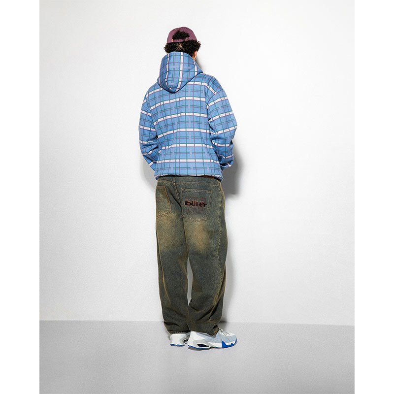 Butter Goods(バターグッズ)/ Edge Applique Zip-Thru Hood -CHECK-