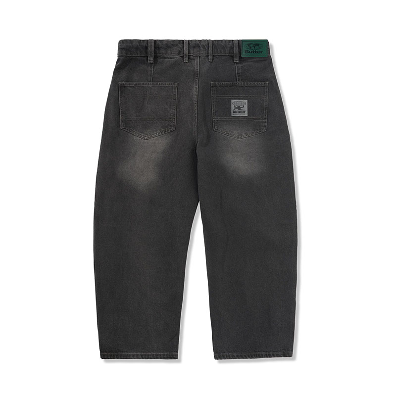 Butter Goods(バターグッズ)/ Wide Cut Denim Jeans -W.BLACK-