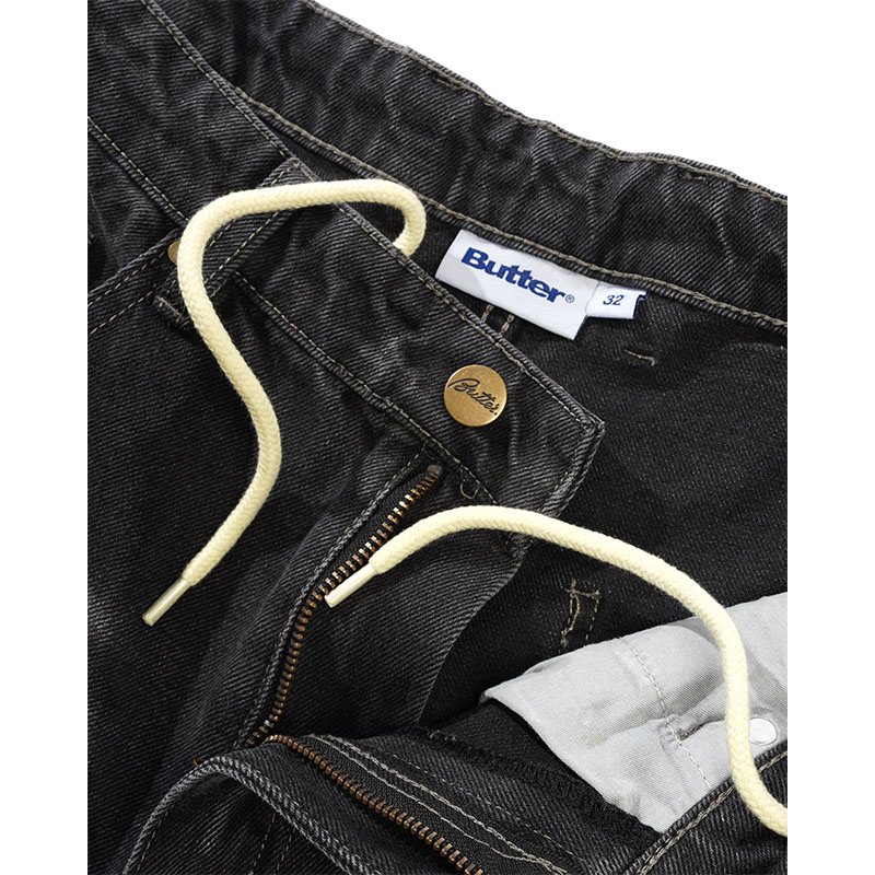 Butter Goods(バターグッズ)/ Wide Cut Denim Jeans -W.BLACK-