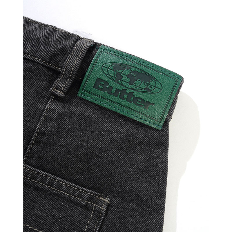 Butter Goods(バターグッズ)/ Wide Cut Denim Jeans -W.BLACK-