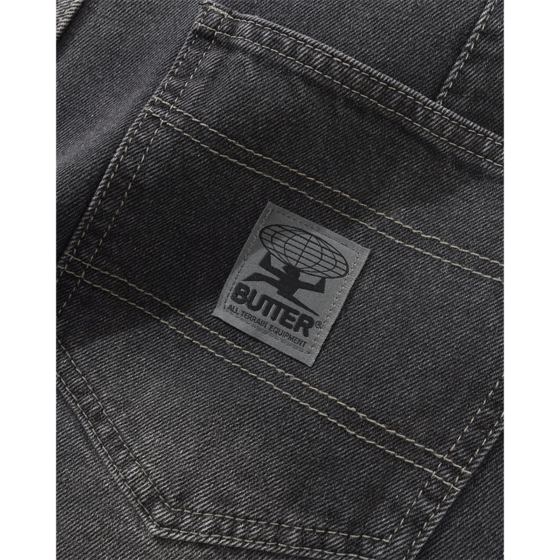 Butter Goods(バターグッズ)/ Wide Cut Denim Jeans -W.BLACK-