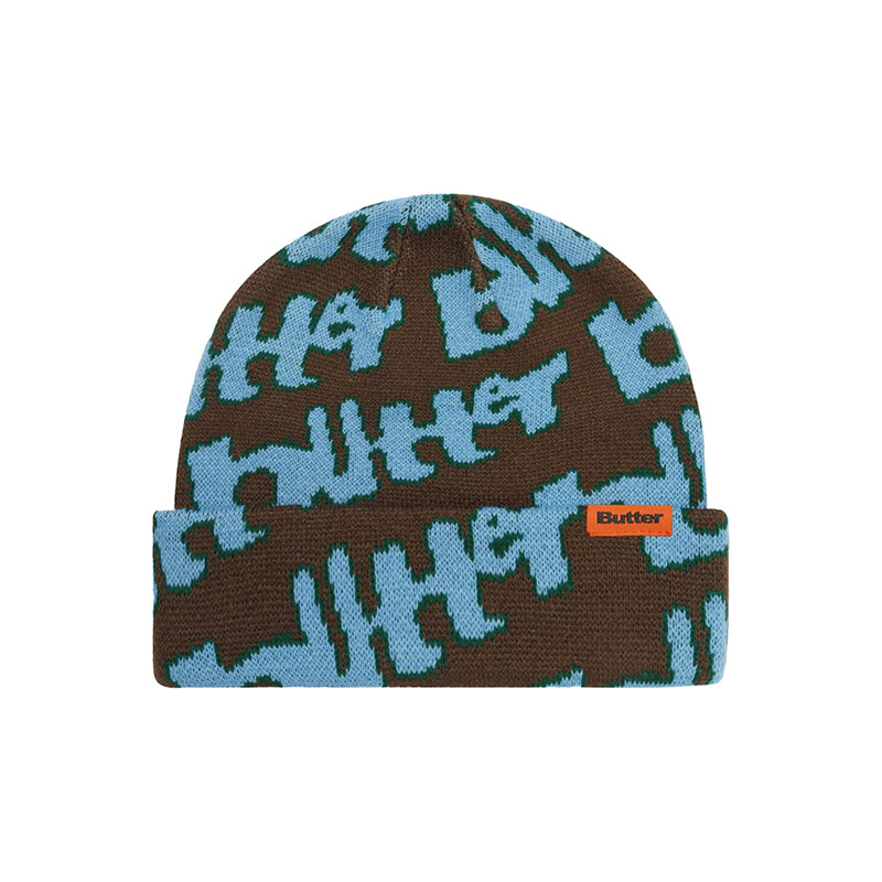 Butter Goods(バターグッズ)/ Warped Beanie -3.COLOR-(BROWN)