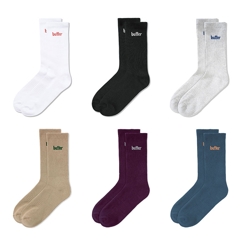 Butter Goods(バターグッズ)/ Basic Socks -6.COLOR-
