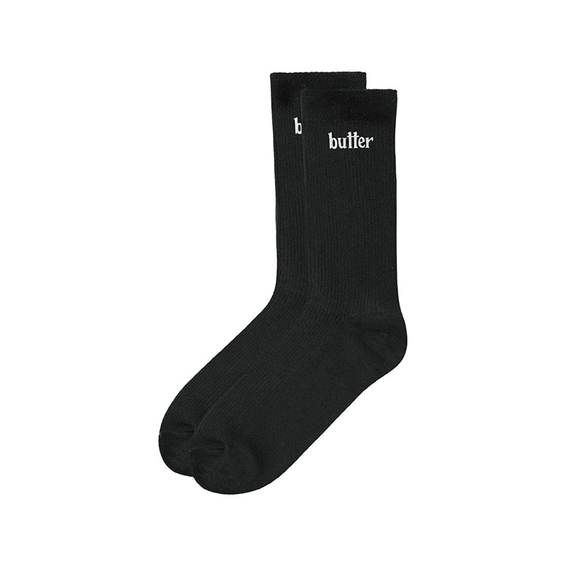 Butter Goods(バターグッズ)/ Basic Socks -6.COLOR-(BLACK)