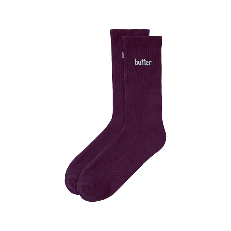 Butter Goods(バターグッズ)/ Basic Socks -6.COLOR-(PURPLE)
