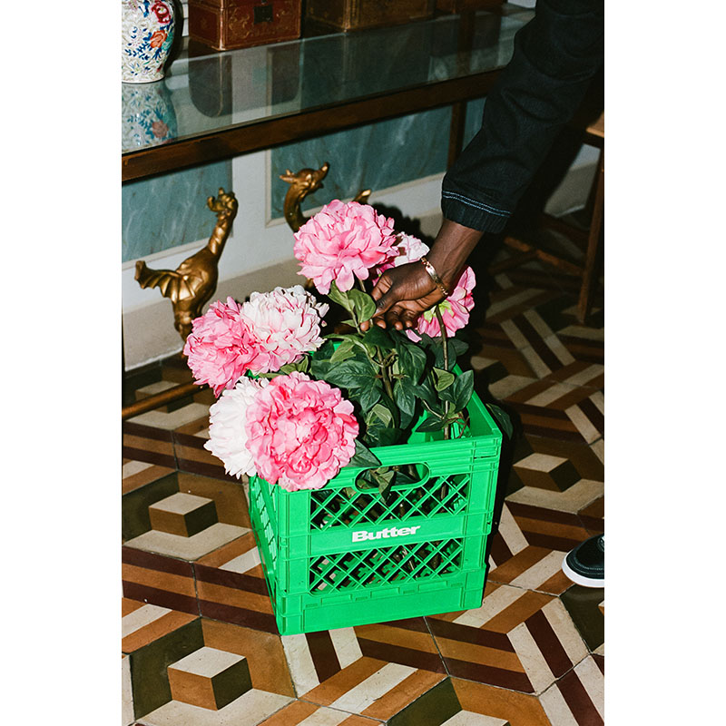 Butter Goods(バターグッズ)/ Collapsable Record Crate -GREEN-