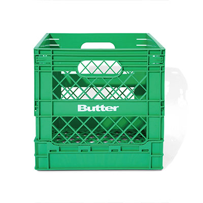 Butter Goods(バターグッズ)/ Collapsable Record Crate -GREEN-