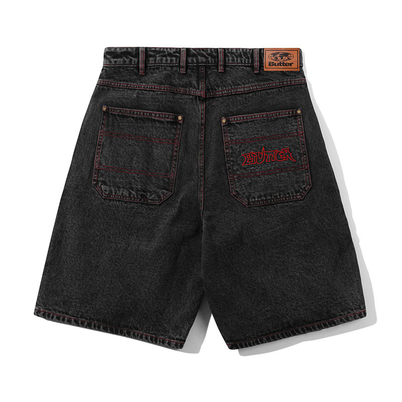 Butter Goods(バターグッズ)/ Encounter Denim Shorts -3.COLOR-(W.BLACK)