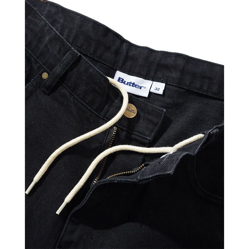 Butter Goods(バターグッズ)/ Wide Cut Denim Jeans -W.BLACK-