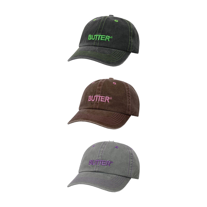 Butter Goods(バターグッズ)/ Rounded Logo 6 Panel Cap -3.COLOR-