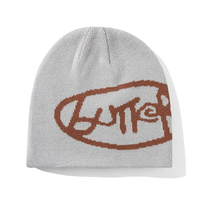 Butter Goods(バターグッズ)/ Abseil Skully Beanie -3.COLOR-(GREY)