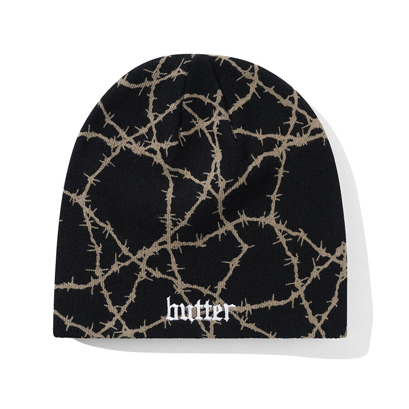 Butter Goods(バターグッズ)/ Wired Skully Beanie -3.COLOR-(BLACK)