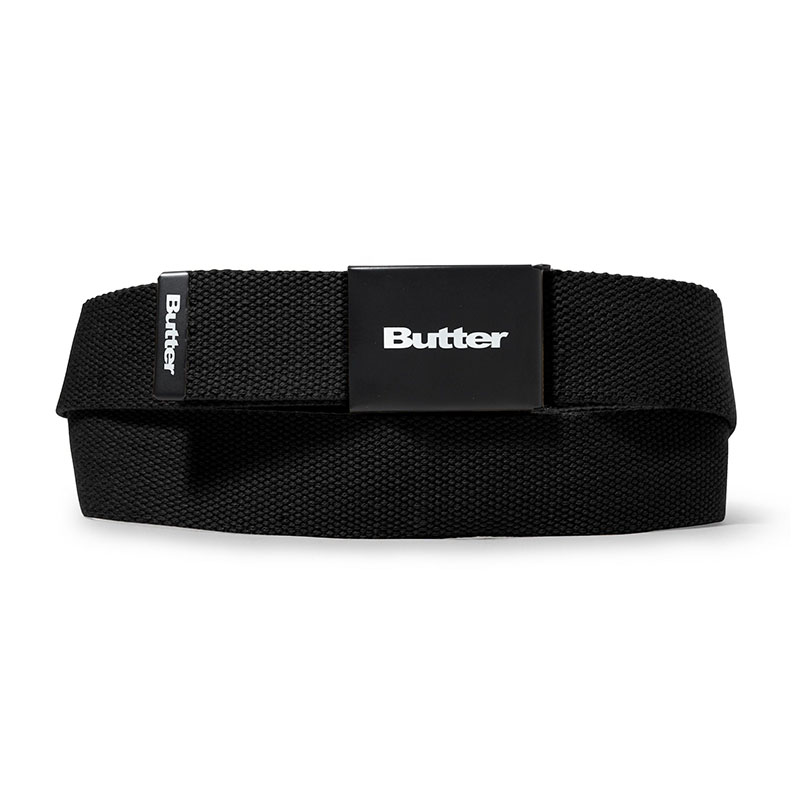 Butter Goods(バターグッズ)/ Logo Woven Belt -3.COLOR-(BLACK)