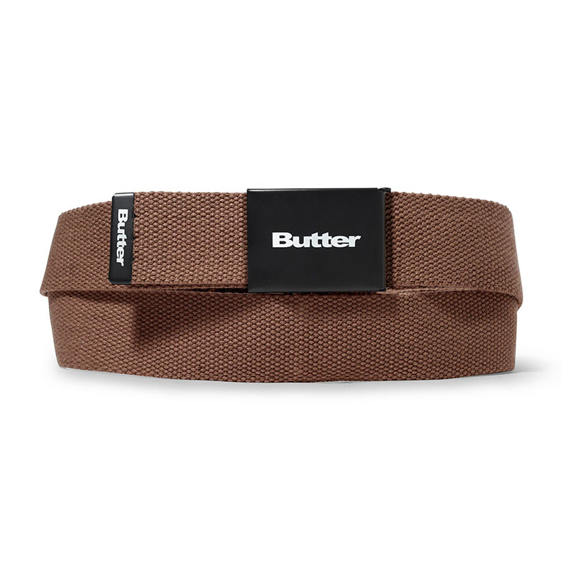 Butter Goods(バターグッズ)/ Logo Woven Belt -3.COLOR-(BROWN)