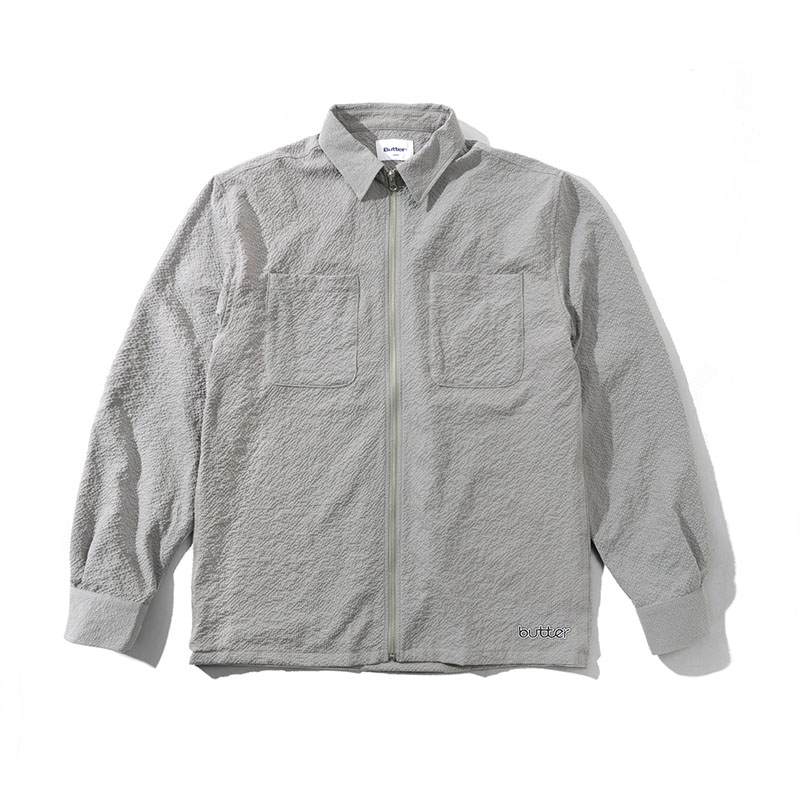 Butter Goods(バターグッズ)/ Carve Zip Shirt -GREY-