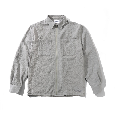 Butter Goods(バターグッズ)/ Carve Zip Shirt -GREY-