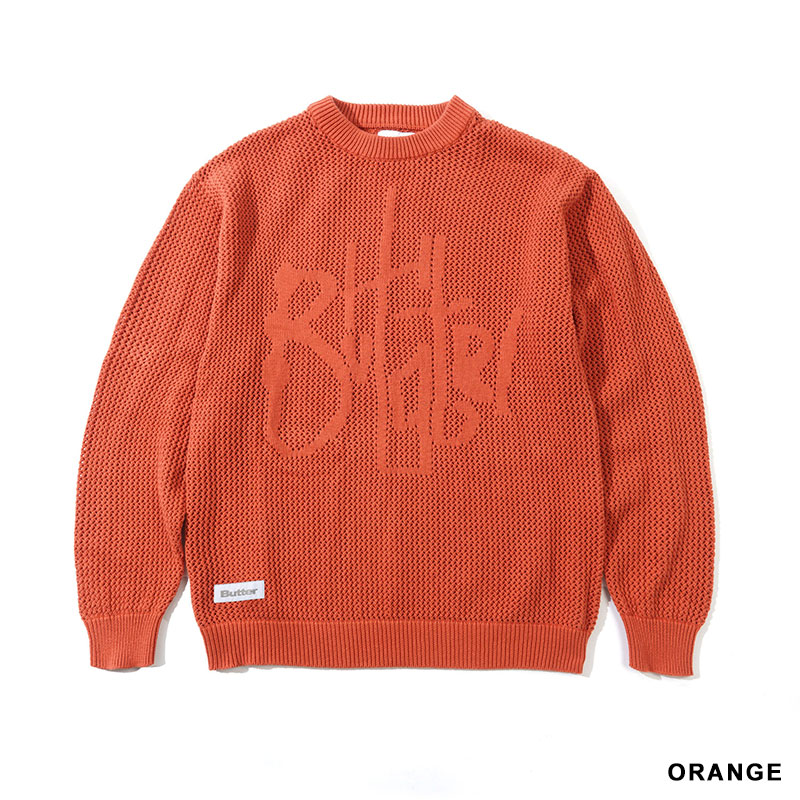 Butter Goods(バターグッズ)/ Scribble Knit Sweater -2.COLOR-