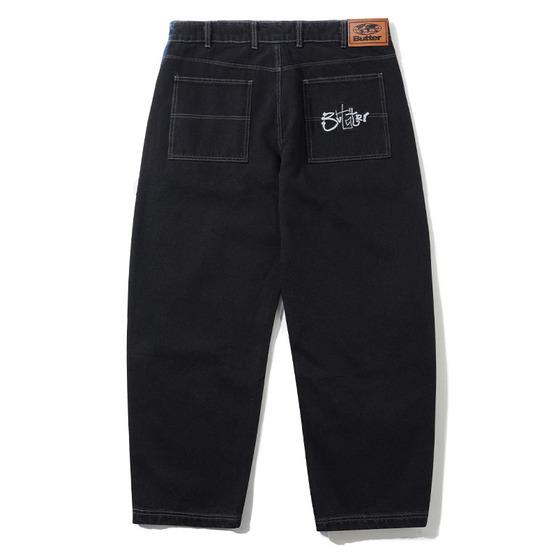 Butter Goods(バターグッズ)/ Scribble Denim Jeans -W.BLACK-