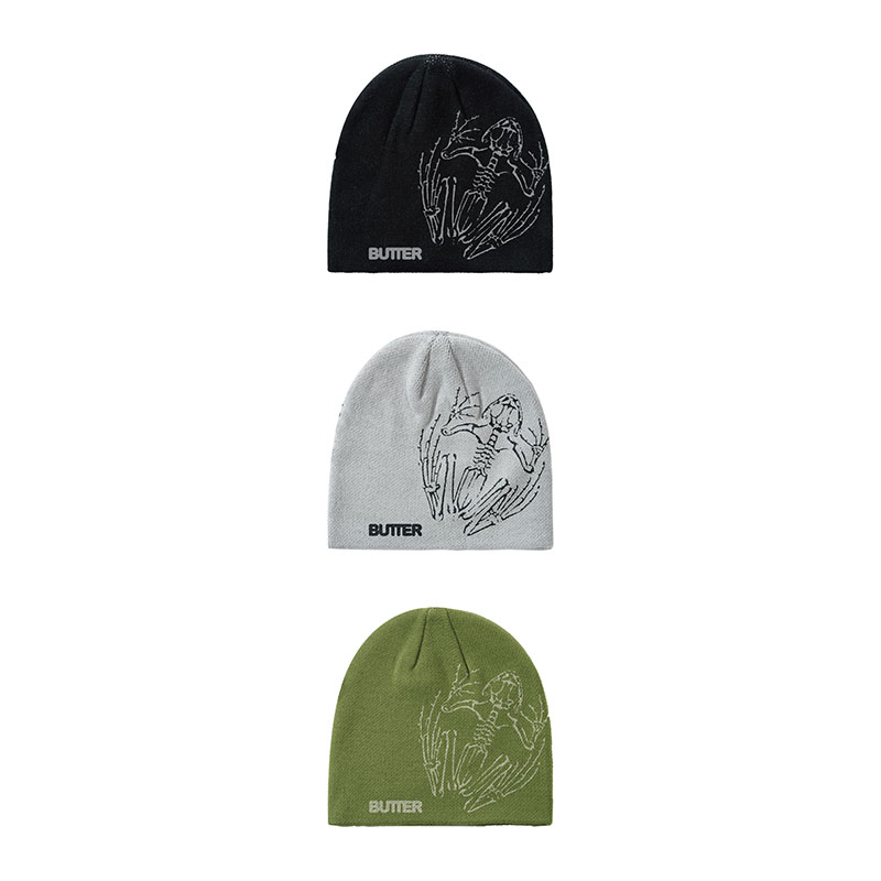 Butter Goods(バターグッズ)/ Fossil Skully Beanie -3.COLOR-