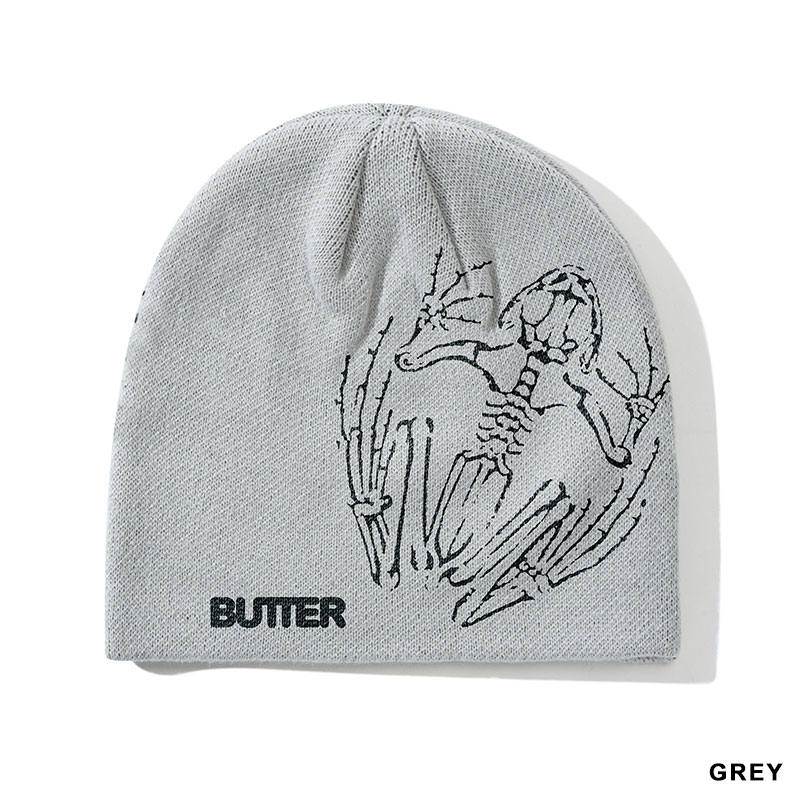 Butter Goods(バターグッズ)/ Fossil Skully Beanie -3.COLOR-