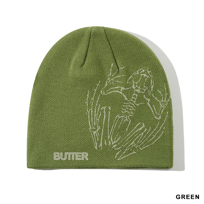 Butter Goods(バターグッズ)/ Fossil Skully Beanie -3.COLOR-