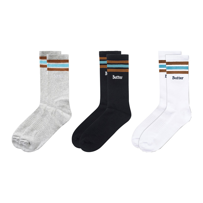 Butter Goods(バターグッズ)/ Stripe Socks -3.COLOR-