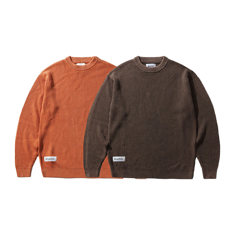 Butter Goods(バターグッズ)/ Bleach Knit Sweater -2COLOR-