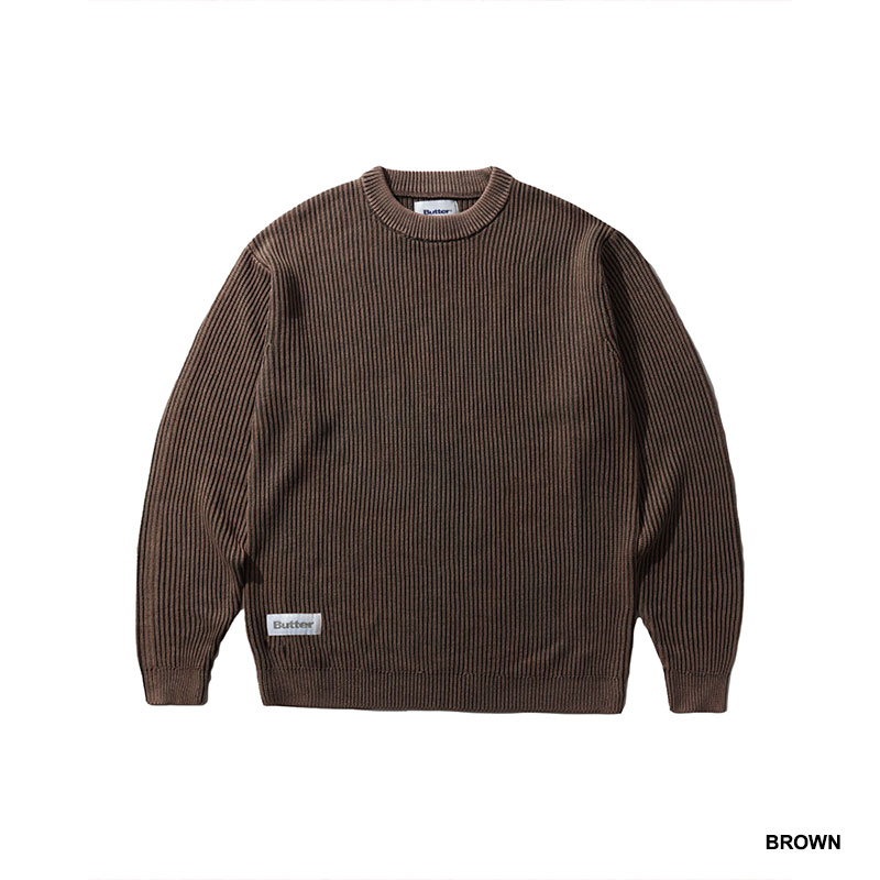 Butter Goods(バターグッズ)/ Bleach Knit Sweater -2COLOR-