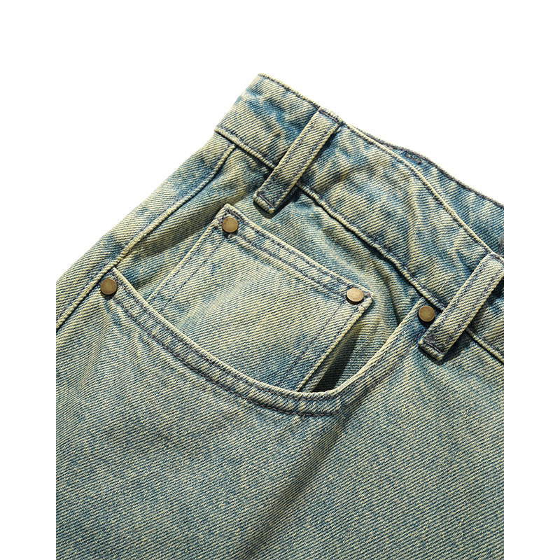 Butter Goods(バターグッズ)/ Wide Cut Denim Jeans -WASH BLUE-