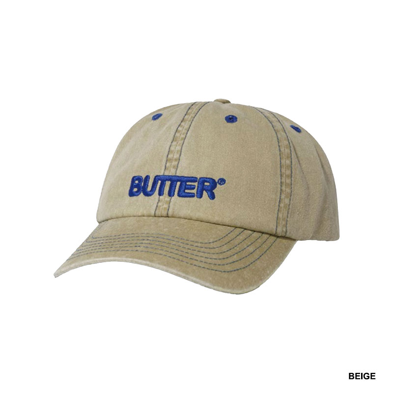 Butter Goods(バターグッズ)/ Rounded Logo 6 Panel Cap -3COLOR-