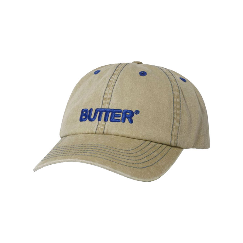Butter Goods(バターグッズ)/ Rounded Logo 6 Panel Cap -3COLOR-(BEIGE)