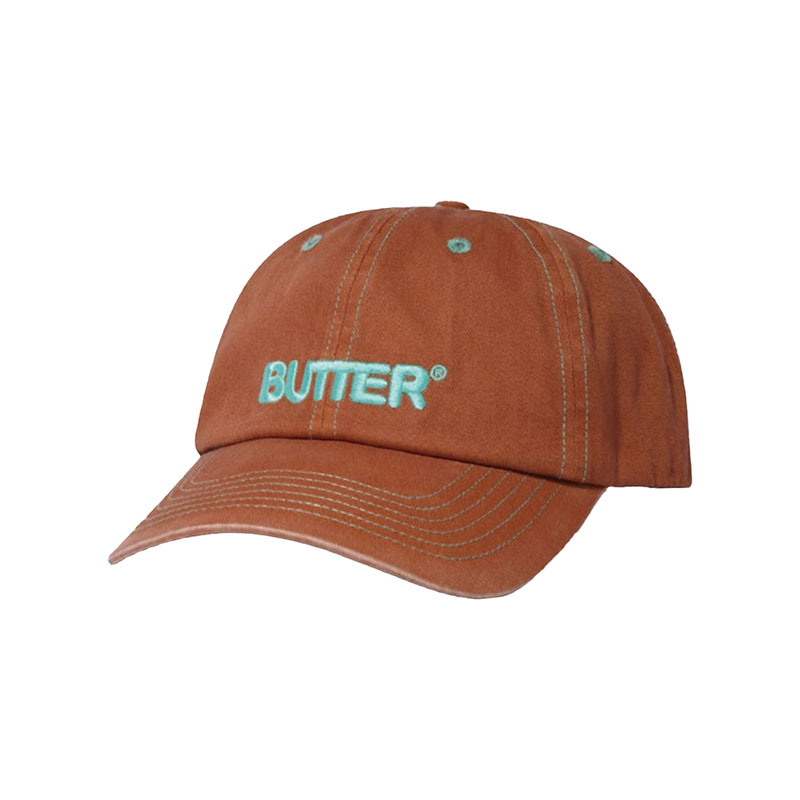 Butter Goods(バターグッズ)/ Rounded Logo 6 Panel Cap -3COLOR-(BROWN)
