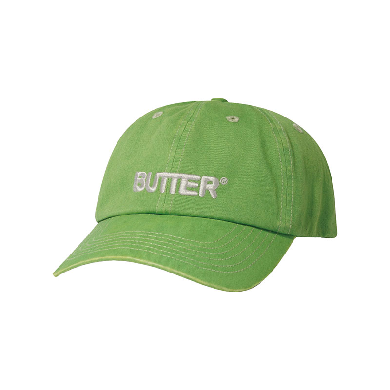 Butter Goods(バターグッズ)/ Rounded Logo 6 Panel Cap -3COLOR-(GREEN)