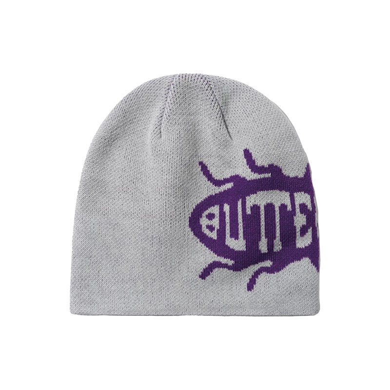 Butter Goods(バターグッズ)/ Rouch Skully Beanie -3COLOR-(GRAY)