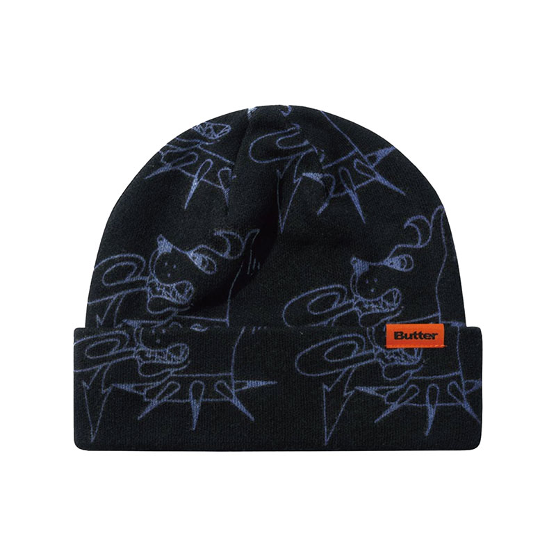 Butter Goods(バターグッズ)/ Canine Beanie -3COLOR-(BLACK)