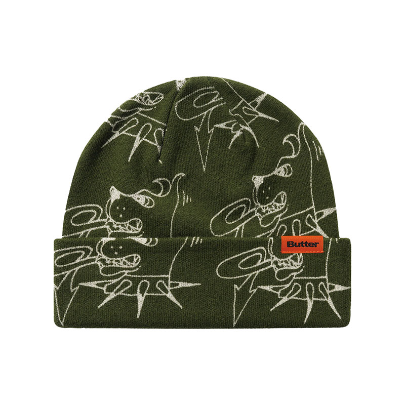 Butter Goods(バターグッズ)/ Canine Beanie -3COLOR-(OLIVE)