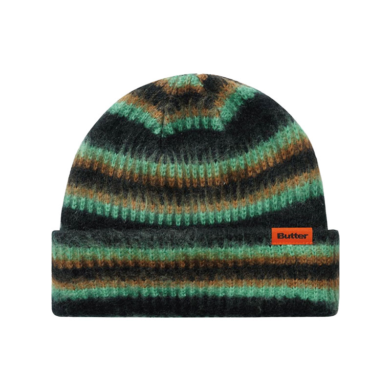 Butter Goods(バターグッズ)/ Swipe Beanie -3COLOR-(BLACK)